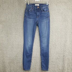 Madewell Jeans Womens 24 Blue Roadtripper Skinny Stretch Denim